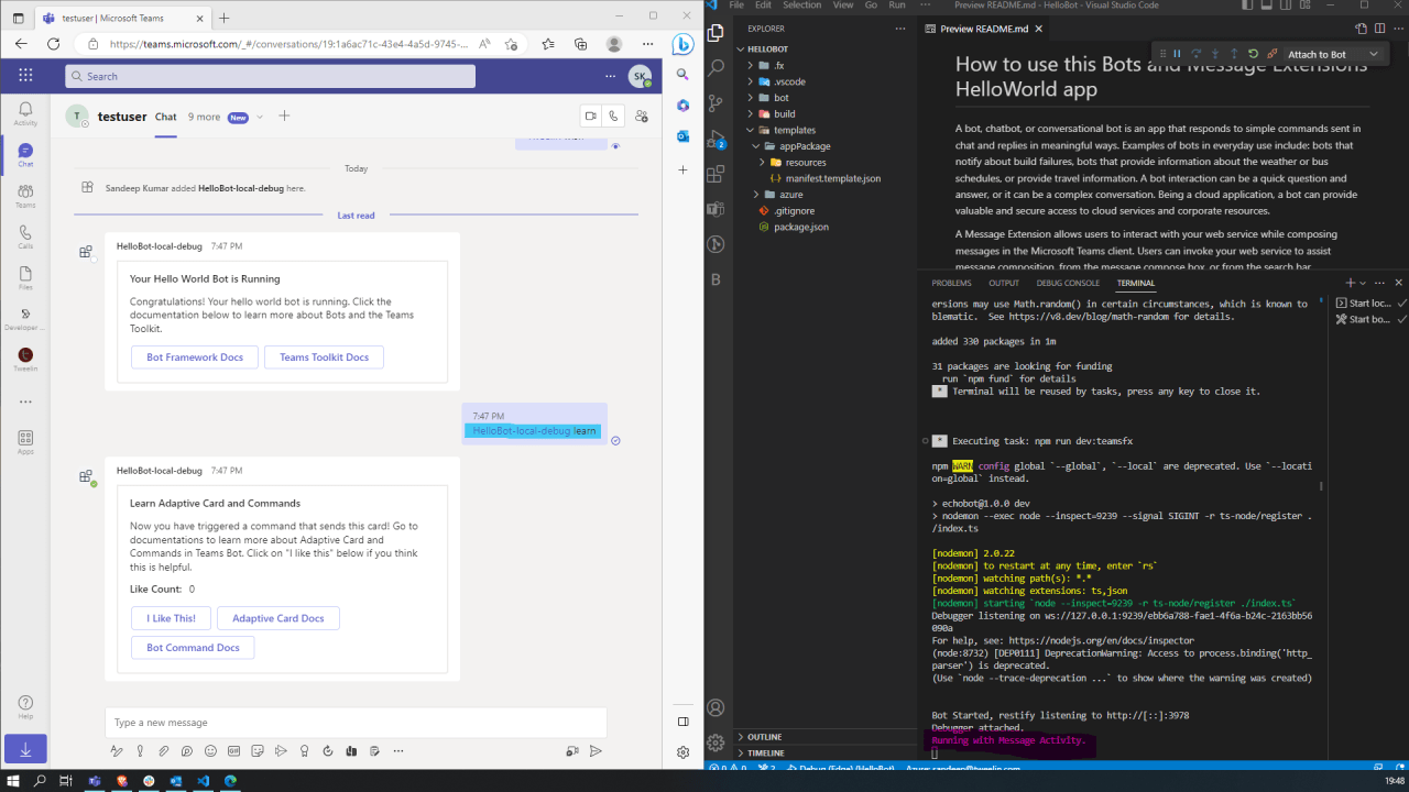 Microsoft Teams Bot Development: A step by step guide