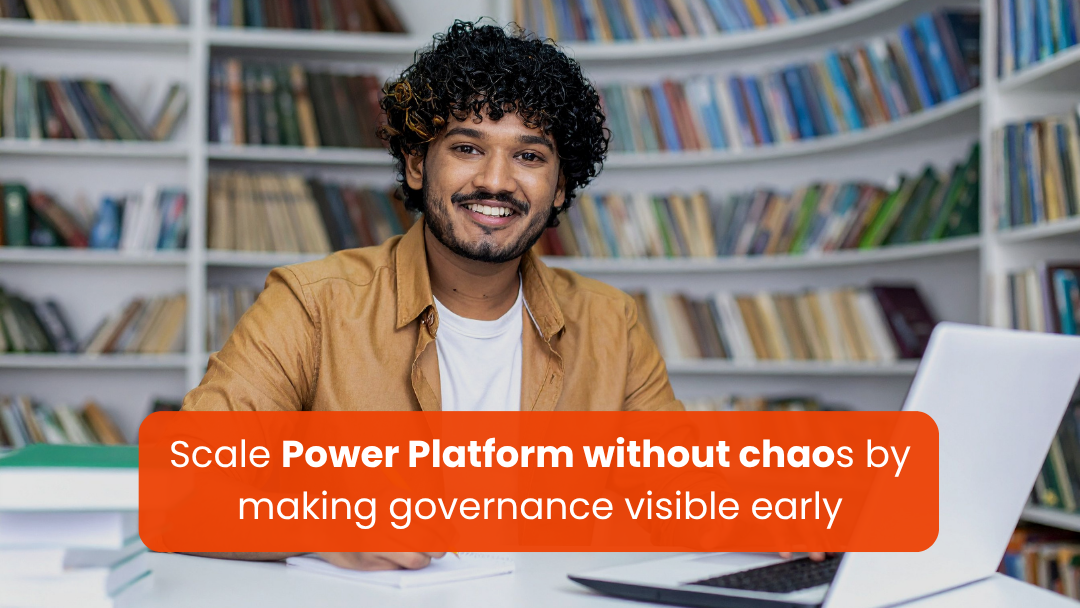 1 Administrator reviewing Power Platform governance dashboard with environments, apps, and policy controls across an enterprise tenant