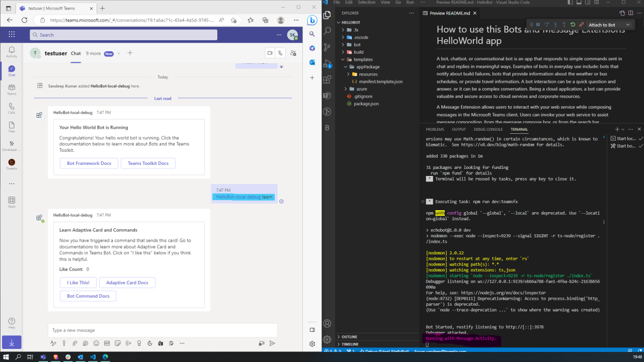 Microsoft Teams Bot Development: A step by step guide